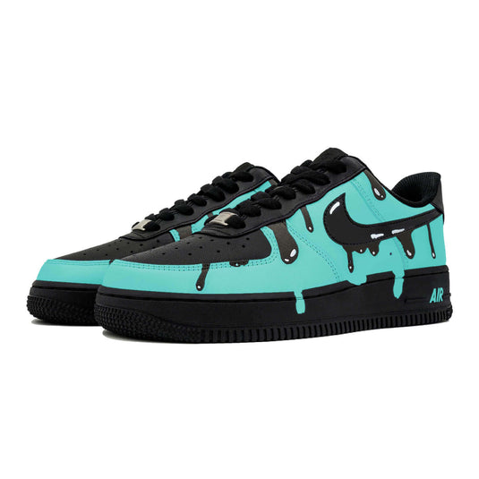 Green Ink Dripl-Unisex Air Force 1 Low Custom