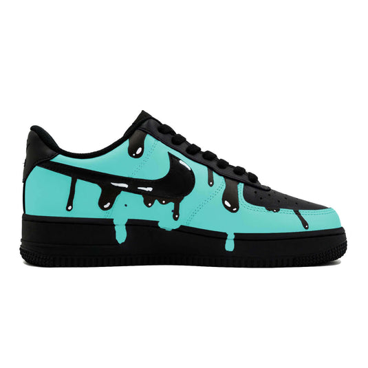 Green Ink Dripl-Unisex Air Force 1 Low Custom