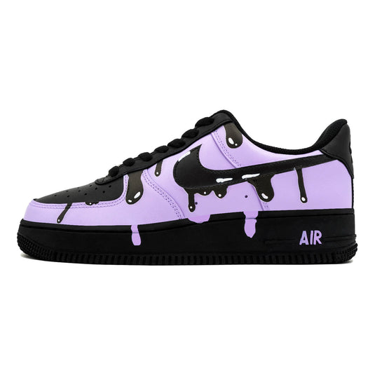 Purple Ink Dripl-Unisex Air Force 1 Low Custom