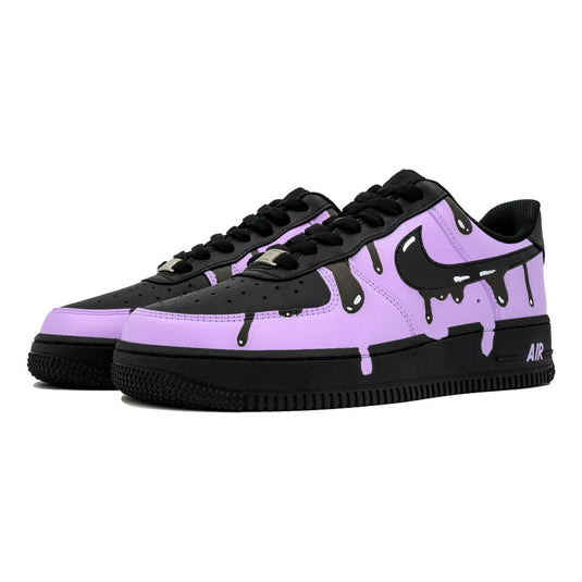 Purple Ink Dripl-Unisex Air Force 1 Low Custom