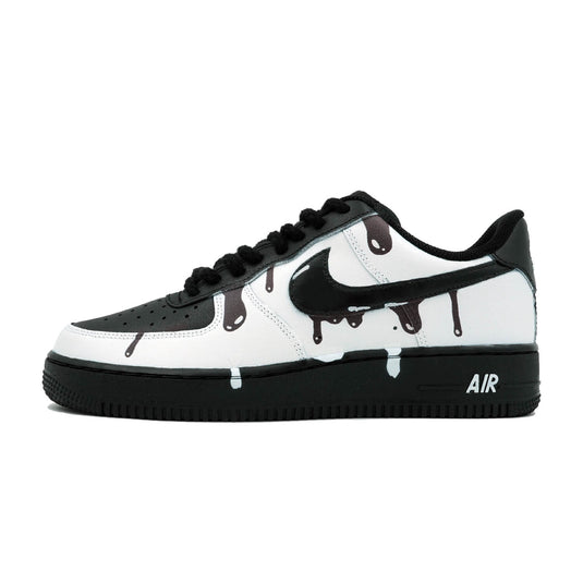 White Ink Dripl-Unisex Air Force 1 Low Custom