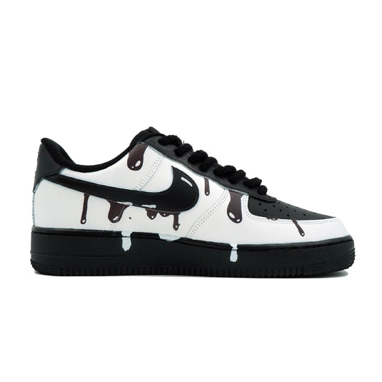 White Ink Dripl-Unisex Air Force 1 Low Custom