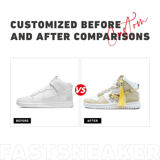 Loong Pattern and Auspicious Clouds-Unisex Dunk High Custom