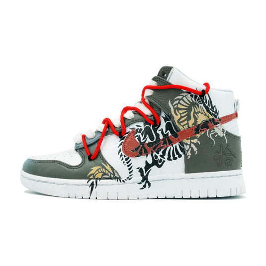 Loong Shape and Chinese Characters-Unisex Dunk High Custom