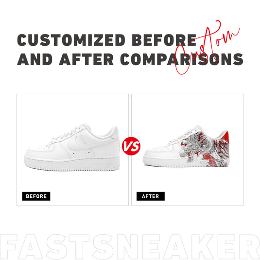Loong and Carp-Unisex Air Force 1 Low Custom