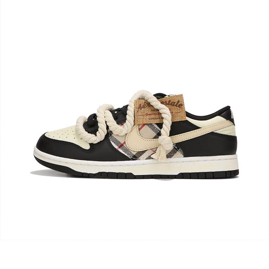 Wild Malt Distressed Plaid-Unisex Dunk Low Custom