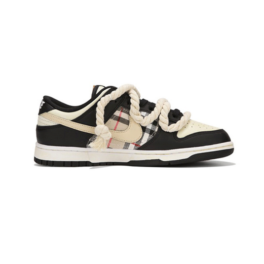 Wild Malt Distressed Plaid-Unisex Dunk Low Custom