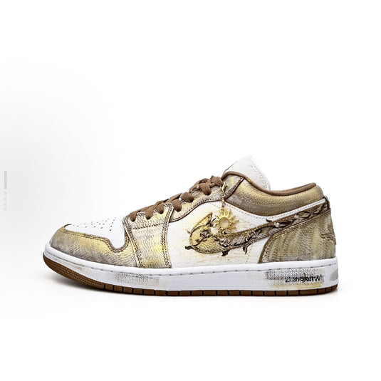 Sahara Sunstalk-Unisex Air Jordan 1 Low Custom