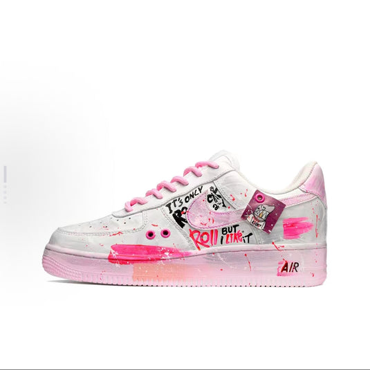 Neon Glow Graffiti Tri-tone-Unisex Air Force 1 Low Custom