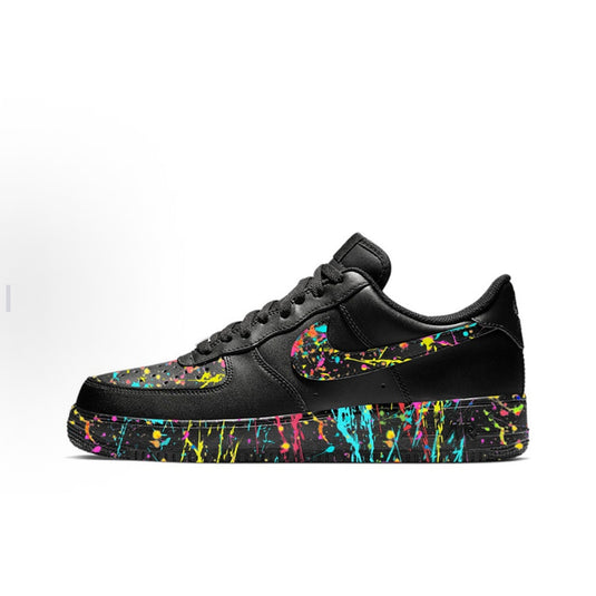 Artist Collab Glitch Black-Unisex Air Force 1 Low Custom