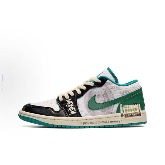 Deadstock Dollar Flex-Unisex's Air Jordan 1 Low Custom