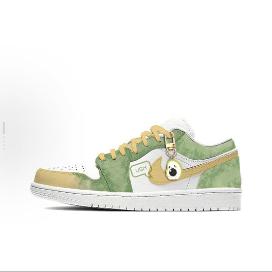 Avocado Acid Sunrise-Women's Air Jordan 1 Low Custom