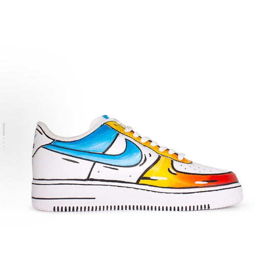 Anime Graffiti Illustration-Unisex Air Force 1 Low Custom