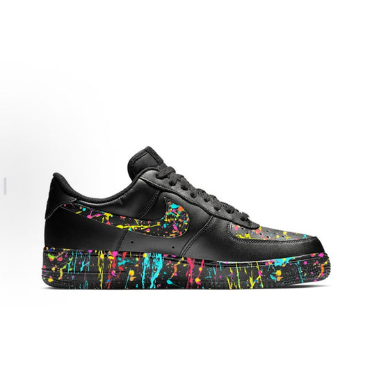 Artist Collab Glitch Black-Unisex Air Force 1 Low Custom