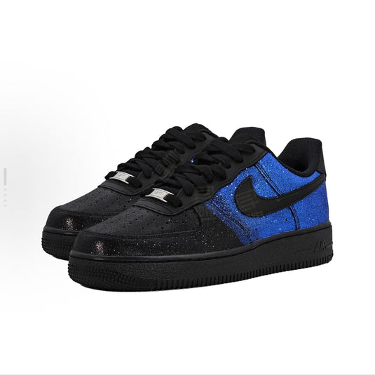 Indigo-to-Black Ombré Starry-Unisex Air Force 1 Low Custom