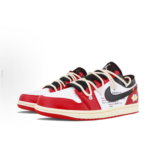 Gilded Floral Brocade-Women's Air Jordan 1 Low Custom