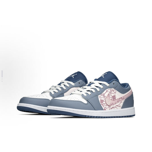 Wasteland Bloom-Men's Air Jordan 1 Low Custom