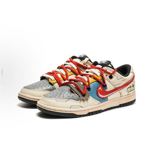 Battle-Damaged Gundam-Unisex Dunk Low Custom
