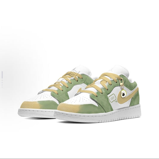 Avocado Acid Sunrise-Women's Air Jordan 1 Low Custom