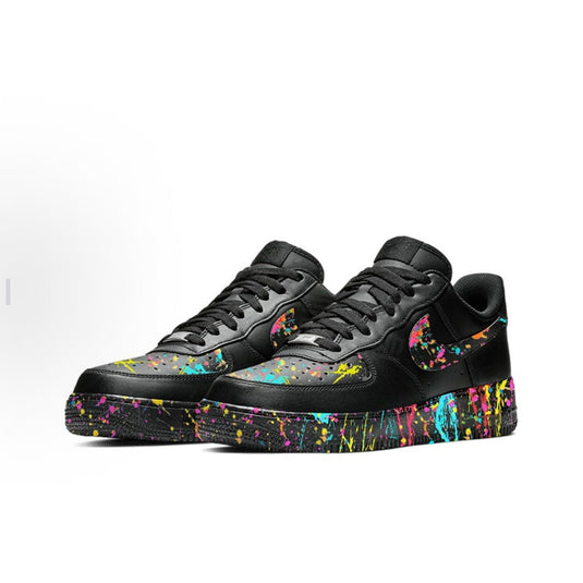Artist Collab Glitch Black-Unisex Air Force 1 Low Custom