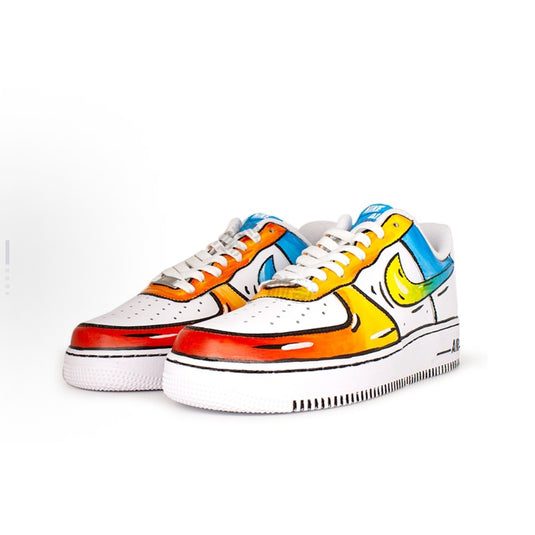 Anime Graffiti Illustration-Unisex Air Force 1 Low Custom