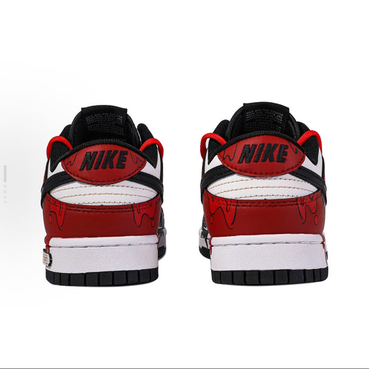 Black-Red Fluid Drip-Unisex Dunk Low Custom
