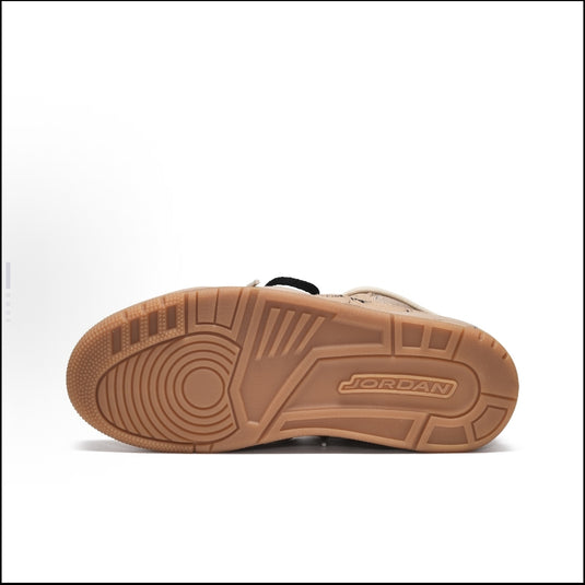 Graffiti Cross Brown-Men's Jordan Courtside 23 Mid Custom