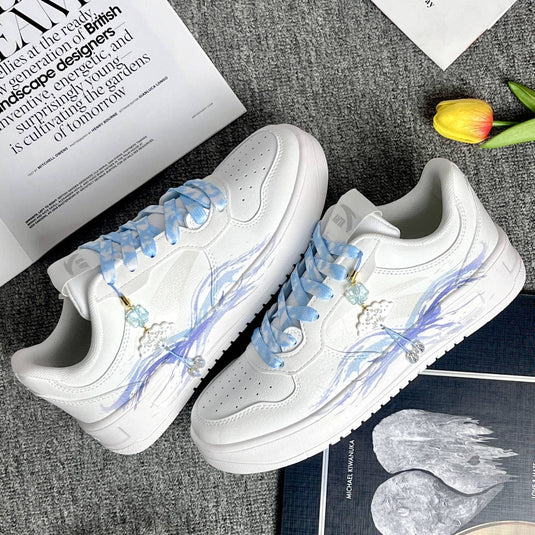 Ride the Wind - Unisex Skateboarding Low-Top Custom Shoes
