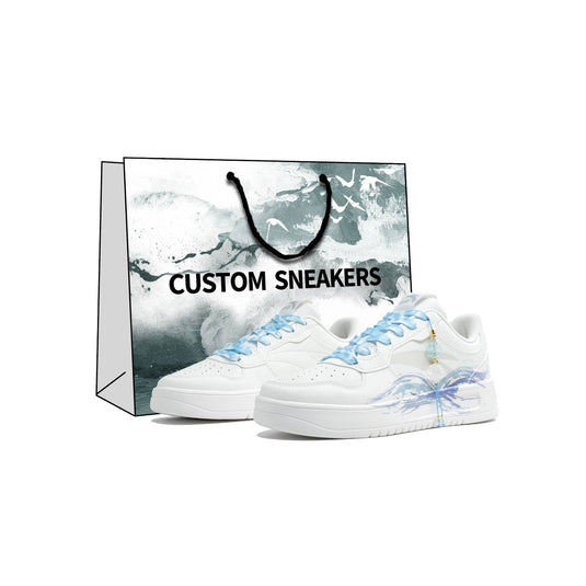 Ride the Wind - Unisex Skateboarding Low-Top Custom Shoes