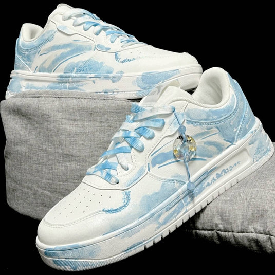 Fallen Isle –Unisex Skateboarding Low-Top Custom Shoes