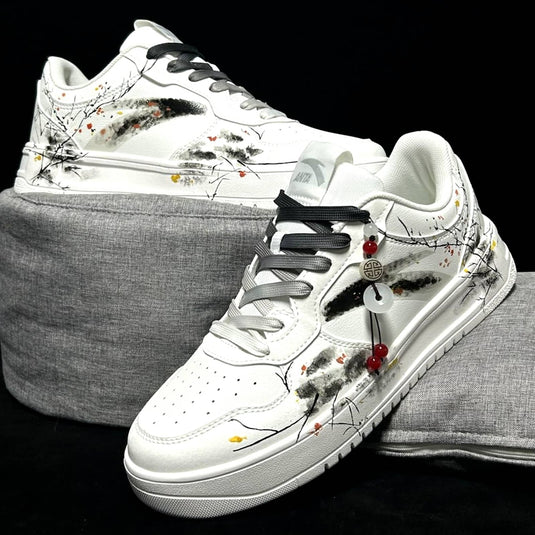Autumn Brew – Unisex Skateboarding Low-Top Custom Shoes