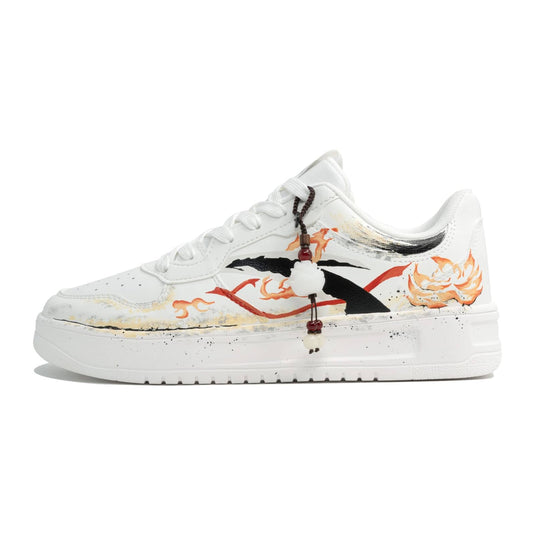 Sky Ablaze – Unisex Skateboarding Low-Top Custom Shoes