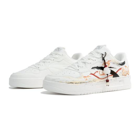 Sky Ablaze – Unisex Skateboarding Low-Top Custom Shoes