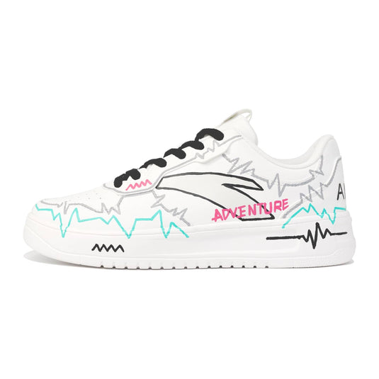 Adventure Chronicles –Unisex Skateboarding Low-Top Custom Shoes