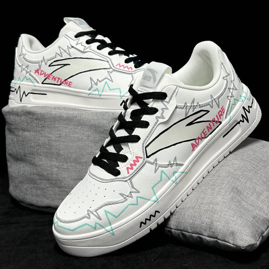 Adventure Chronicles –Unisex Skateboarding Low-Top Custom Shoes