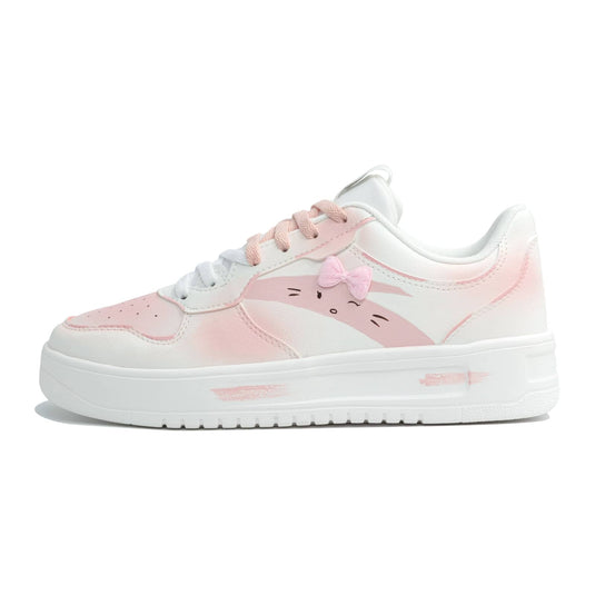 Sweetheart Kitty – Women's Skateboarding Low-Top Custom Shoes