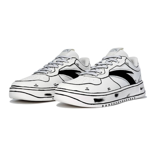 Graffiti Player – Unisex Skateboarding Low-Top Custom Shoes