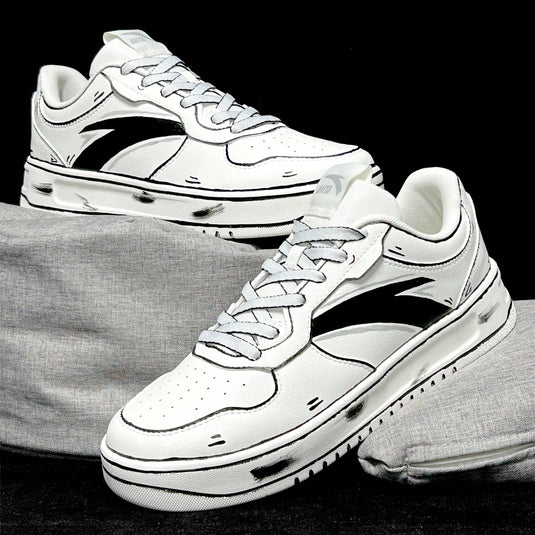Graffiti Player – Unisex Skateboarding Low-Top Custom Shoes