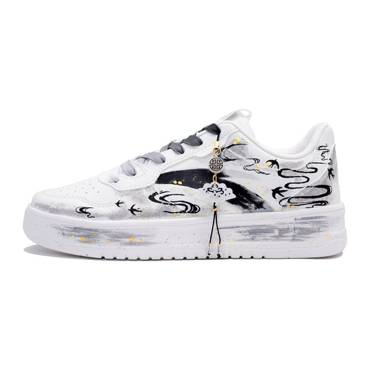 Swallow Returns –Unisex Skateboarding Low-Top Custom Shoes