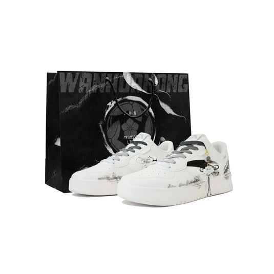 Memory of Jiangnan –Unisex Skateboarding Low-Top Custom Shoes