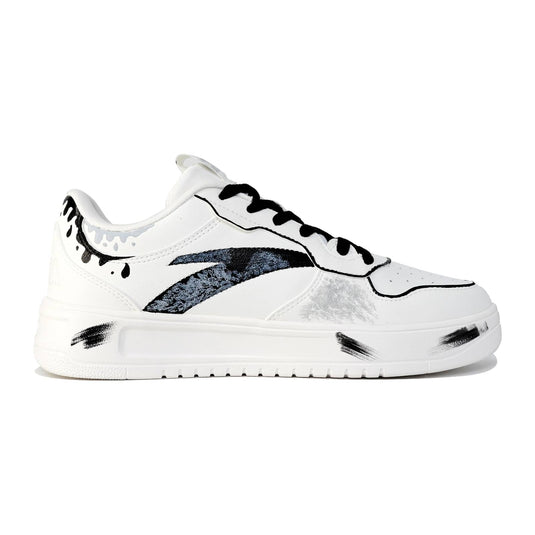 Ink Mist –Unisex Skateboarding Low-Top Custom Shoes