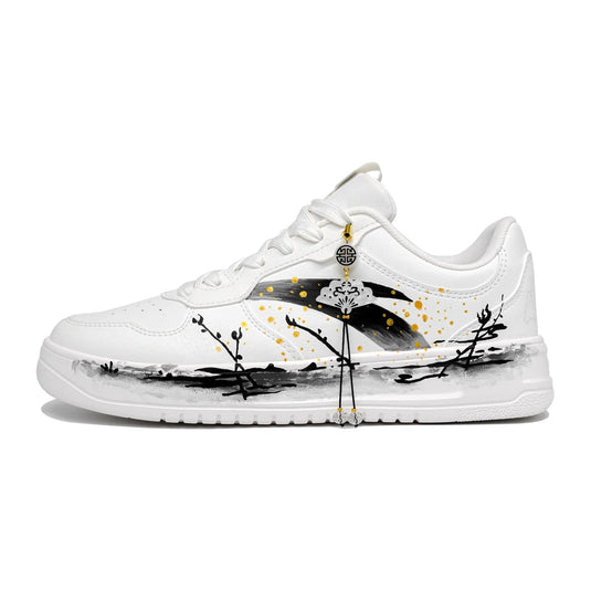 Drunken Blossoms –Unisex Skateboarding Low-Top Custom Shoes