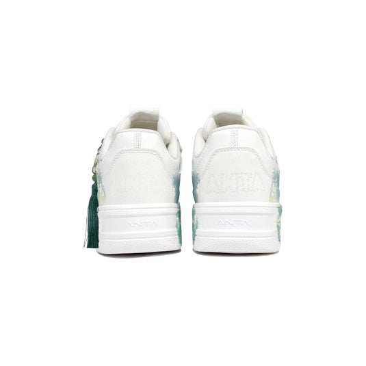 Bamboo-Dyed Blue –Unisex Skateboarding Low-Top Custom Shoes