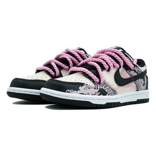 Pink Loong Pattern-Women's Dunk Low Custom