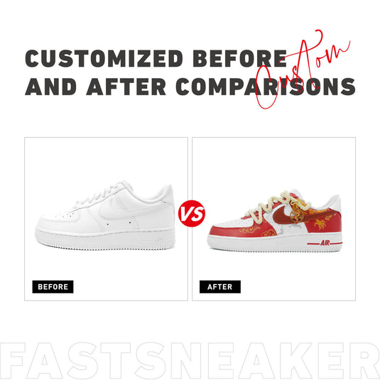 Auspicious Loong-Unisex Air Force 1 Low Custom