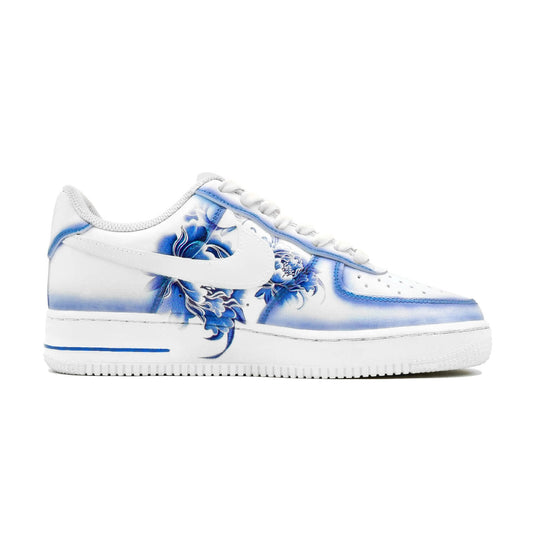 Blue and White Porcelain-Unisex Air Force 1 Low Custom