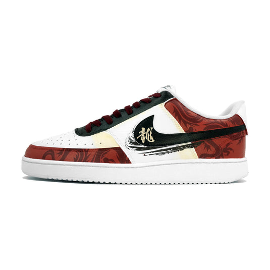 Chinese Character Loong 1-Unisex Court Low Custom