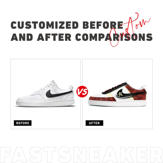Chinese Character Loong 2-Unisex Court Low Custom