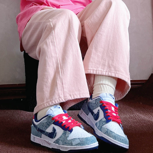 Denim Fabric-Women's Dunk Low Custom