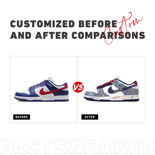 Denim Fabric-Women's Dunk Low Custom